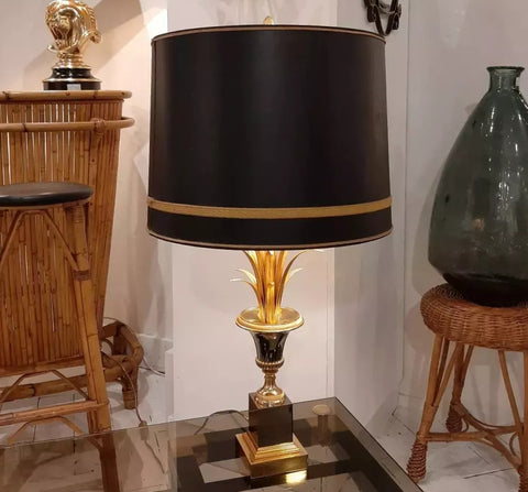 Lampe roseaux des années 70